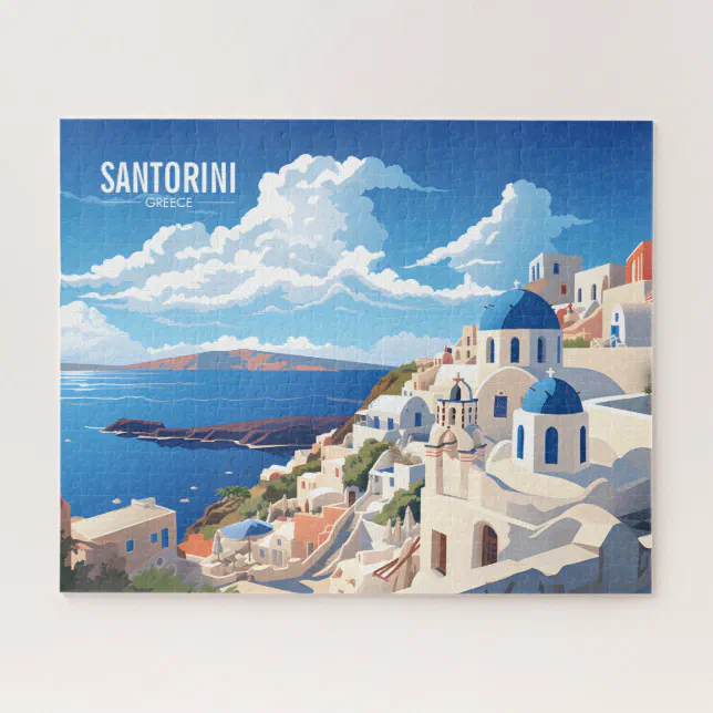 Santorini Island in Greece Travel Jigsaw Puzzle