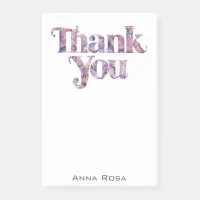 *~* Thank You Gratitude Manifestation Floral AP85  Post-it Notes