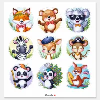 Cute kawaii animals #1 sticker