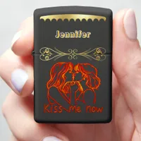 Holiday Cheer Kiss Zippo Lighter