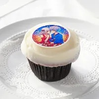 Anime Themed Valentine's Day Party Edible Frosting Rounds