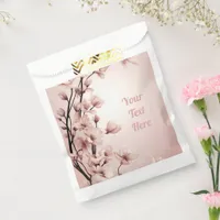 Elegant Floral Blossom Wedding Invitation Design Favor Bag