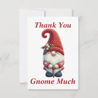 Christmas Gnome Thank You Card