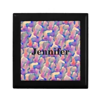 Watercolor Pattern Personalized Gift Box