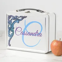 Personalized Romantic Pastel Steampunk Metal Lunch Box