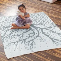 Simple unique Tree Fleece Blanket