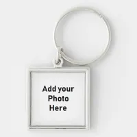 Customize this Square Photo Keychain