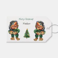 Cheeky Christmas Troll and Tree Delight  Gift Tags