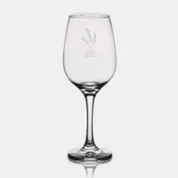 Nature Leaves Bride & Groom Wine Glass