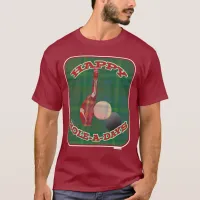 Happy Golf Holes Holiday Fun Design T-Shirt