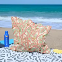 Beach Ocean Coral Branches with Seashells Tote Bag
