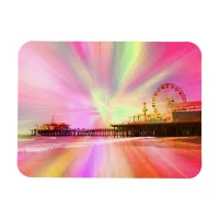 Santa Monica Pier Pink Explosion Magnet