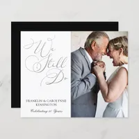 BUDGET Silver Foil Wedding Anniversary Vow Renewal