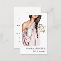 Chic Coffee Beauty Fashion Business Card