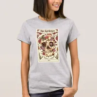 The Gardener Skull Tarot Card T-Shirt