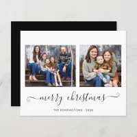 BUDGET Simple Script Merry Christmas Photo