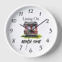 Living on Beach Time  Clock