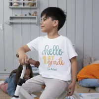Hello 1st Grade Personalized Boys' T-Shirt