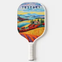 Painting of Tuscany at Sunset | Italy Travel Art Pickleball Paddle