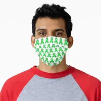 Lyme Disease Awareness Ribbons Adult Cloth Face Mask