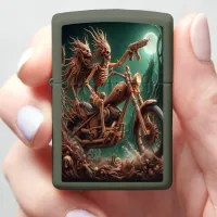 Riding through the interweaving branches zippo lighter