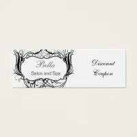 black and white Chic discount coupon