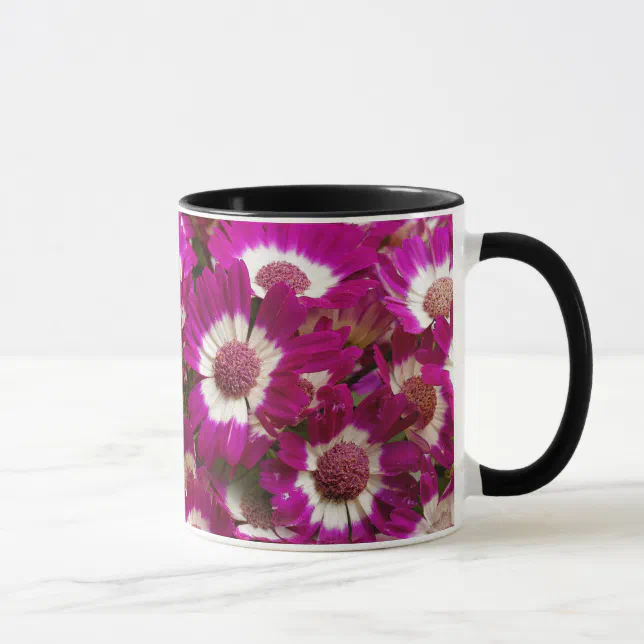 Beautiful Purple Cineraria Flowers Mug