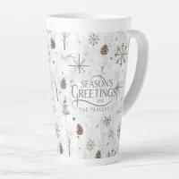 Boho Twigs & Pinecone Christmas ID986 Latte Mug