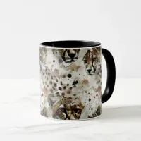 Exotic Dark Brown Spotted Animal Print Ceramic Mug