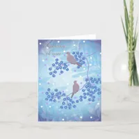 Birds in a tree, Thinking of You Greeting Card