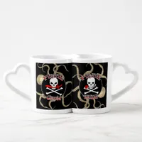 Pirate Wedding Bride and Groom Coffee Mug Set