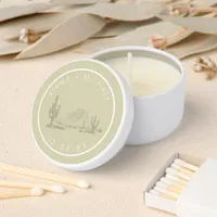 Desert Vibes Wedding Landscape Sage ID1019 Mini Candle Favors