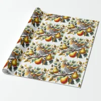 A Partridge in a Pear Tree Christmas Wrapping Paper