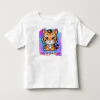 Cute Kawaii Chinese Zodiac Year of the Tiger | Toddler T-shirt