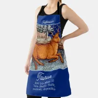 Taurus the Bull Zodiac Sign Birthday Party Apron