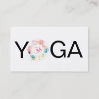 *~* Yoga  Mandala OM Aum Lotus Teacher Instructor Business Card