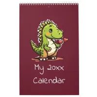 Cute Dinosaur Illustrations Calendar