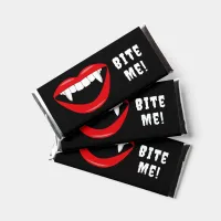 Bite Me Vampire Fangs Funny Halloween Party Hershey Bar Favors