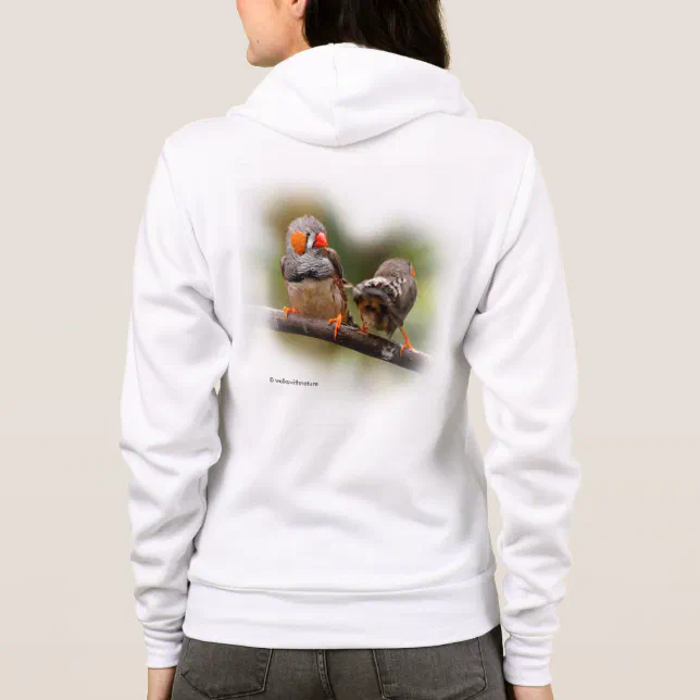 A Cheeky Pair of Zebra Finches Hoodie