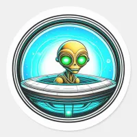 Extraterrestrial Alien Flying a UFO