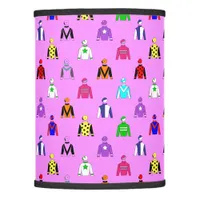 Jockey Silks on Pink Lamp Shade