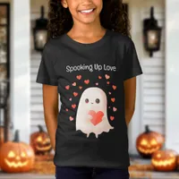 Spooking Up Love Cute Ghost Halloween  T-Shirt