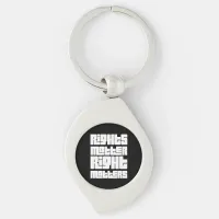 Rights Matter Right Matters (retro white) Keychain