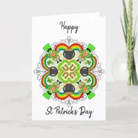 Personalized St Patrick's Day Mandala  Holiday Card