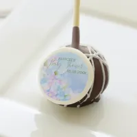 Personalized Pink & Blue Floral Baby Shower Cake Pops