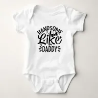 Cool Daddy's Son Typography Baby Bodysuit