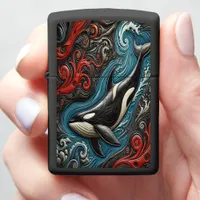 Ocean Majesty: Whales in Harmony Zippo Lighter