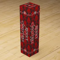 Christmas Elegant, Victorian Red Damask Wine Box