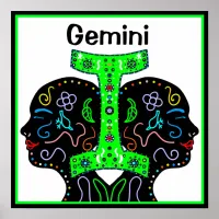 Hand drawn Gemini Art