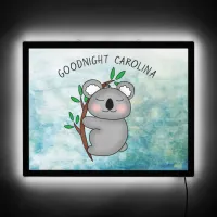 Personalized Koala Good Night (Add Name) LED Sign